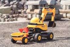 Экскаватор с прицепом и шлемом Falk 135A JCB